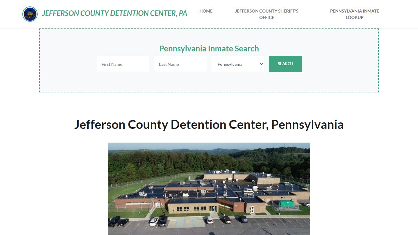 Jefferson County Detention Center, PA Inmate Roster, Offender Search